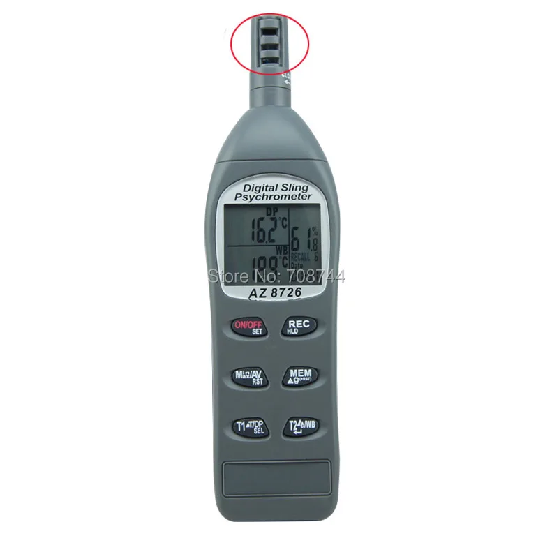 AZ8726 Карманный гигро-термометр с зондом высокой точности температуры и промышленный цифровой термометр измеритель влажности