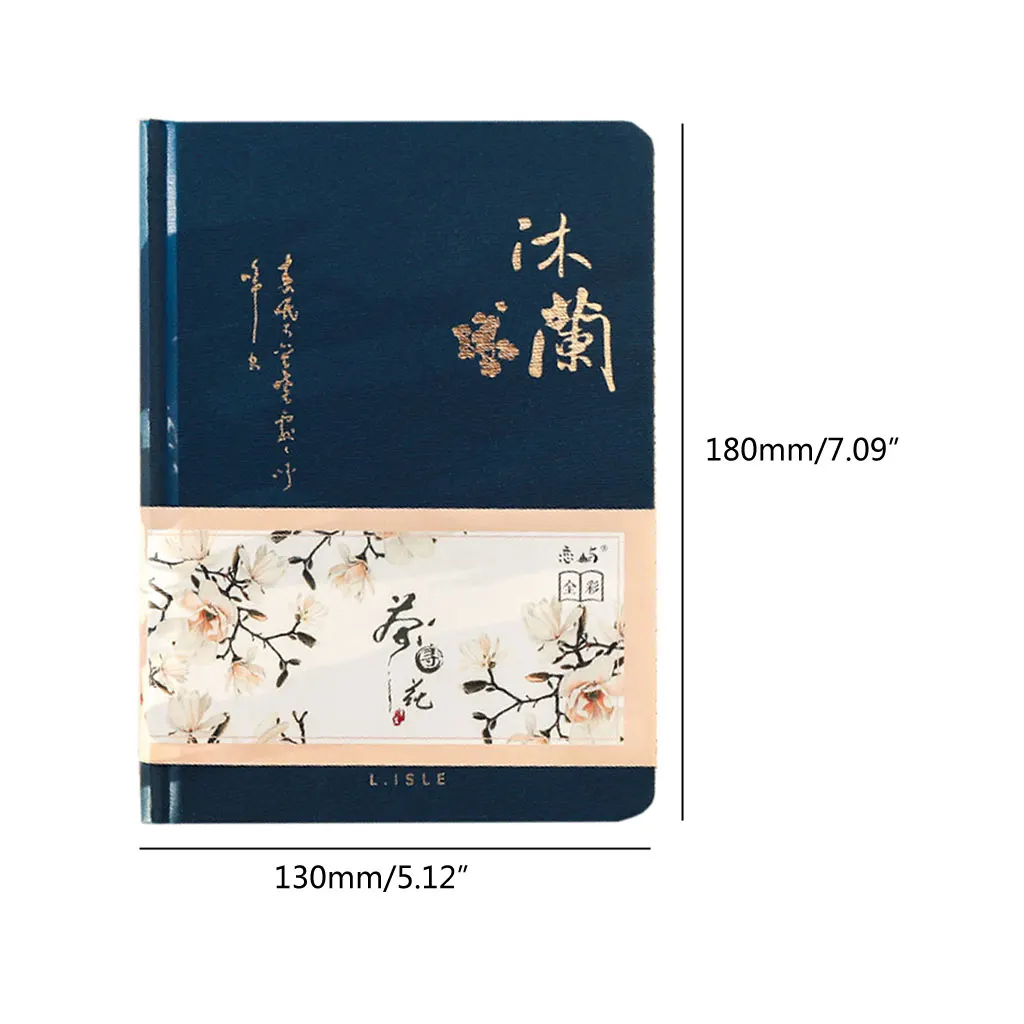

Color Inside Page Notebook Chinese Style Creative Hardcover Diary Books Weekly Planner Handbook Writing Pads Scrapbook