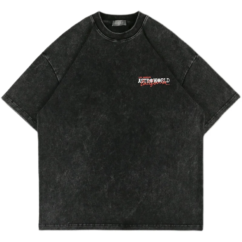 

2021 Los Angeles Travis Scott T-shirt Men Women Vintage Concert Limited Edition Travis Scott Tee Jack Cactus Tops Thick Fabric