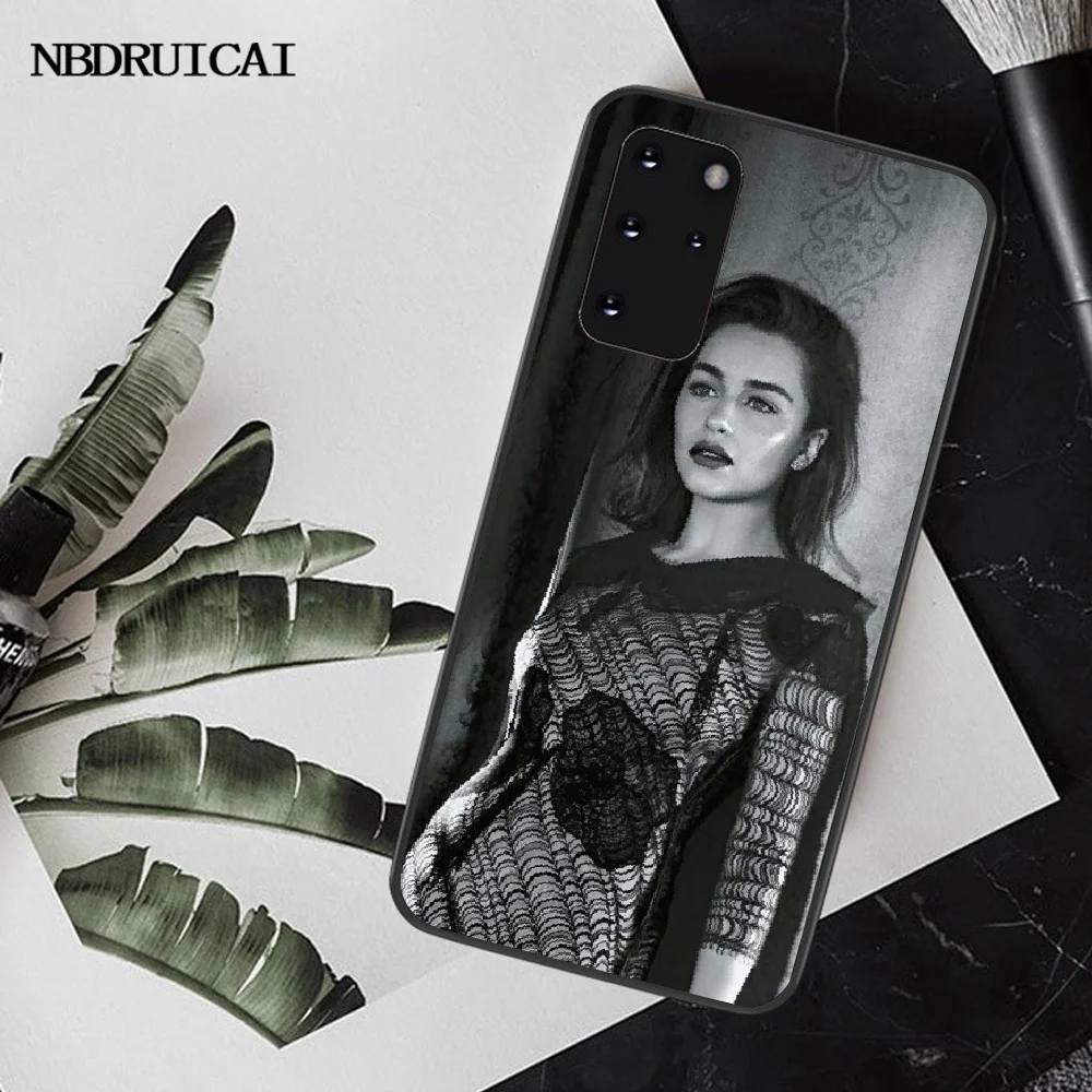 NBDRUICAI Emilia Clarke TPU Мягкий силиконовый чехол для телефона Samsung S20 plus Ultra S6 S7 edge S8 S9 S10