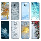 Черный чехол из ТПУ для Xiaomi Redmi 7A, 8, 8A, 9, 9A, 9C, чехол для Redmi Note 8T, 8 Pro T, Note 9, 9S, 9 Pro, Модный чехол с зимними цветами