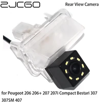 zjcgo ccd hd car rear view reverse back up parking waterproof camera for peugeot 206 206 207 207i compact bestari 307 307sm 407