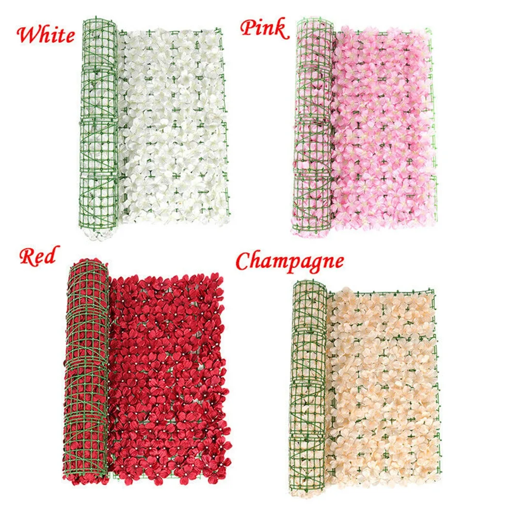 

Decoration Artificial Fence Flowers Garden Hedge Leaf Ornament Plastic