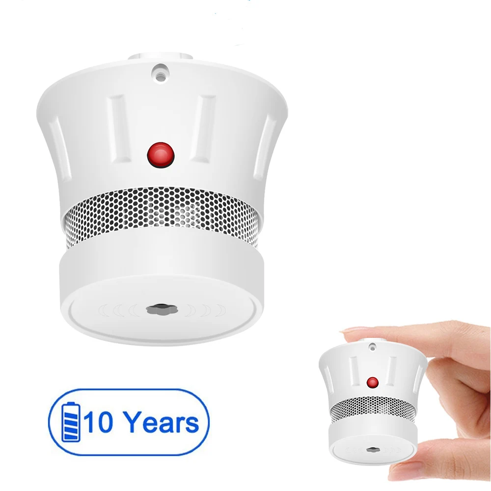 CPVan 10 шт. мини детектор дыма EN14604 rookmelder 10 jaar CE сертификация 85dB пожарная сигнализация rookmelder детектор гумо