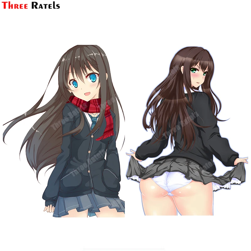 

Наклейки Three Ratels B646 Рин Сибуя для Bmw E90 аниме девочка виниловые материалы водонепроницаемые наклейки