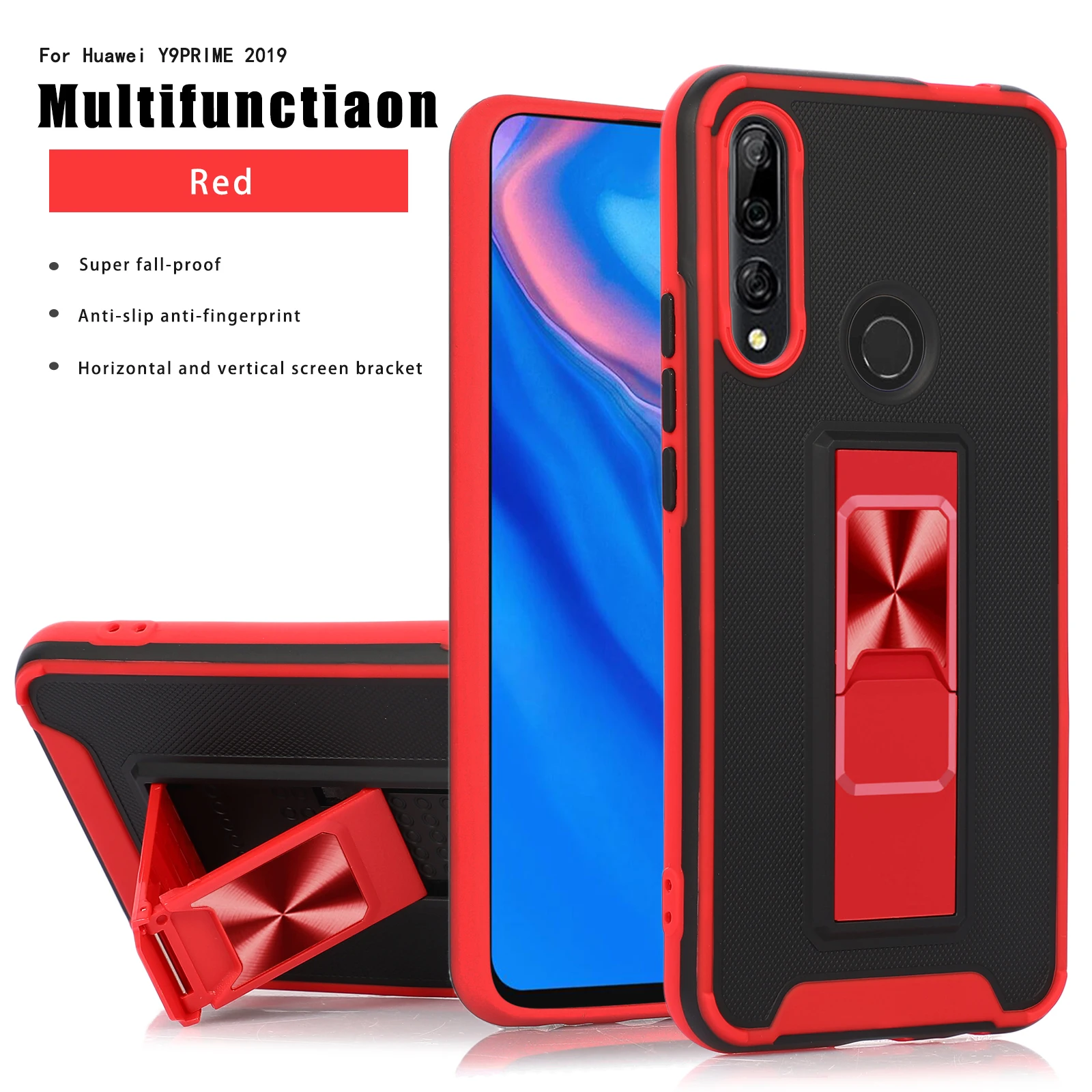 

Armor Shockproof Phone PC Case For Huawei Honor Y6A Y6S Y9A Y9 Y6 Y7 8A Y6P Y8S Y9S Y7P P Prime Smart 2019 2021 Kickstand Cover