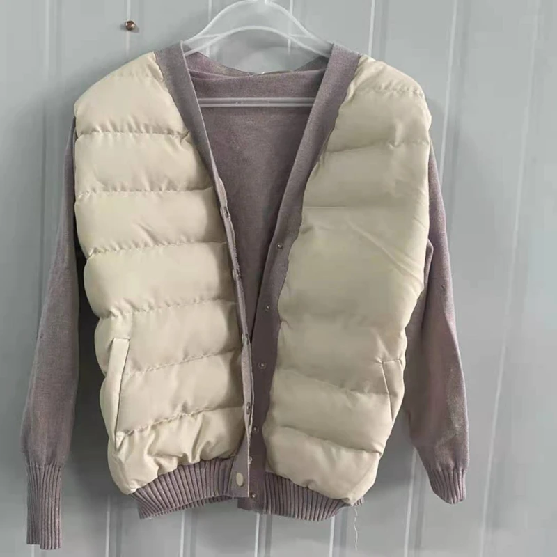 Женская куртка на осень и зиму модный универсальный теплый топ в Корейском стиле