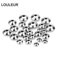 50pcslot abacus ufo beads stainless steel beads spacer beads for jewelry making charm bracelet diy handmade making findings