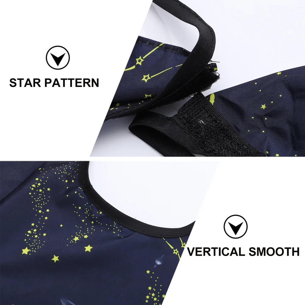 

1Pc Kids Hairdressing Cape Hair Cutting Cape Hair Cutting Apron Hair Dyeing Scarf for Home Barber Shop (Black)