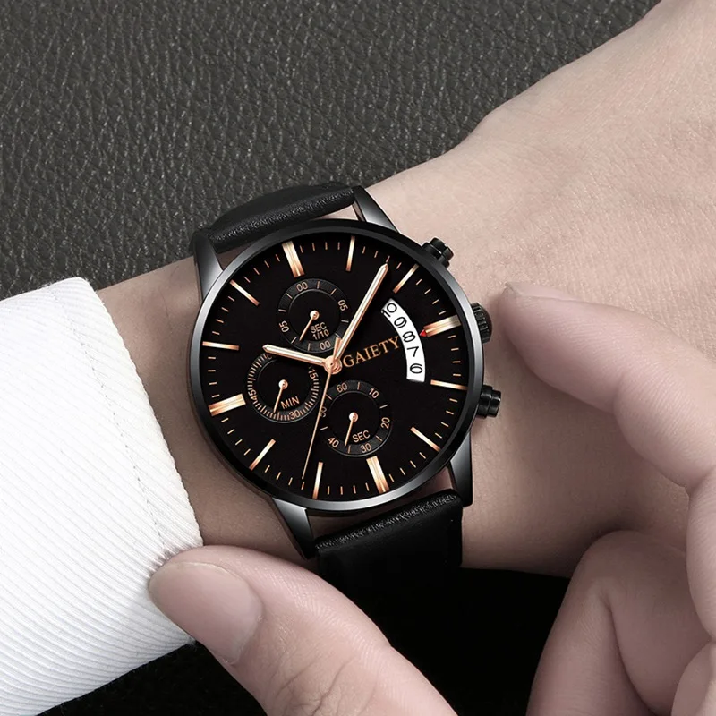 2019 мужские часы uhren Mode Sport Edelstahl Fall Leder Band плоские деловые reloj hombre |