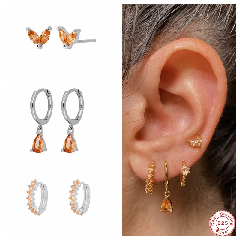 

Серьги-кольца из серебра 925 пробы, с подвеской