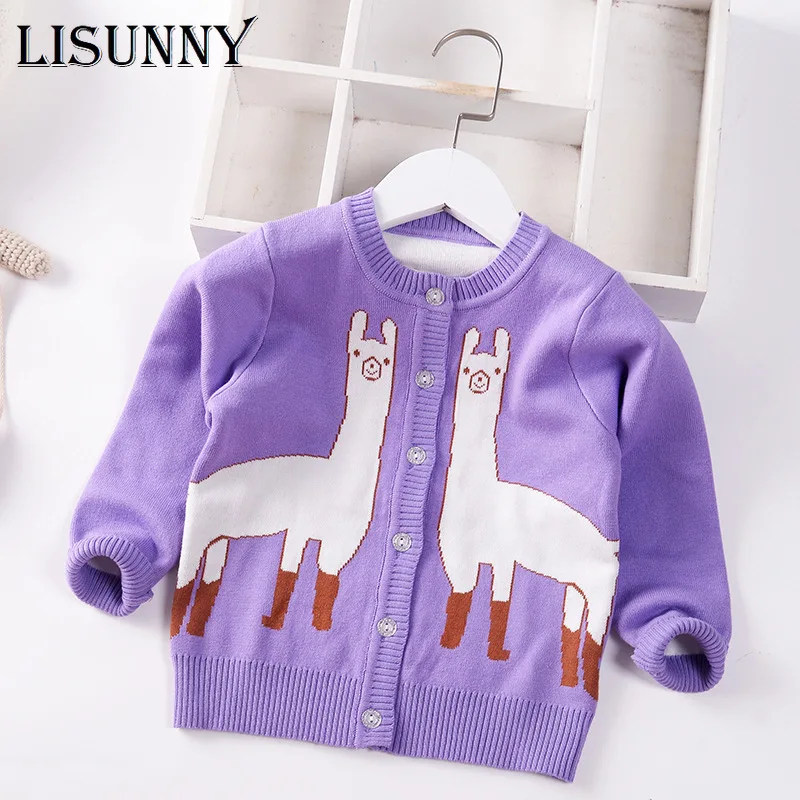 

Girl Cardigan Sweater Autumn Winter 2022 Infants Children Cartoon Knitwear Baby Kids Coat Toddler Clothes Toddler Jacket 1-7y