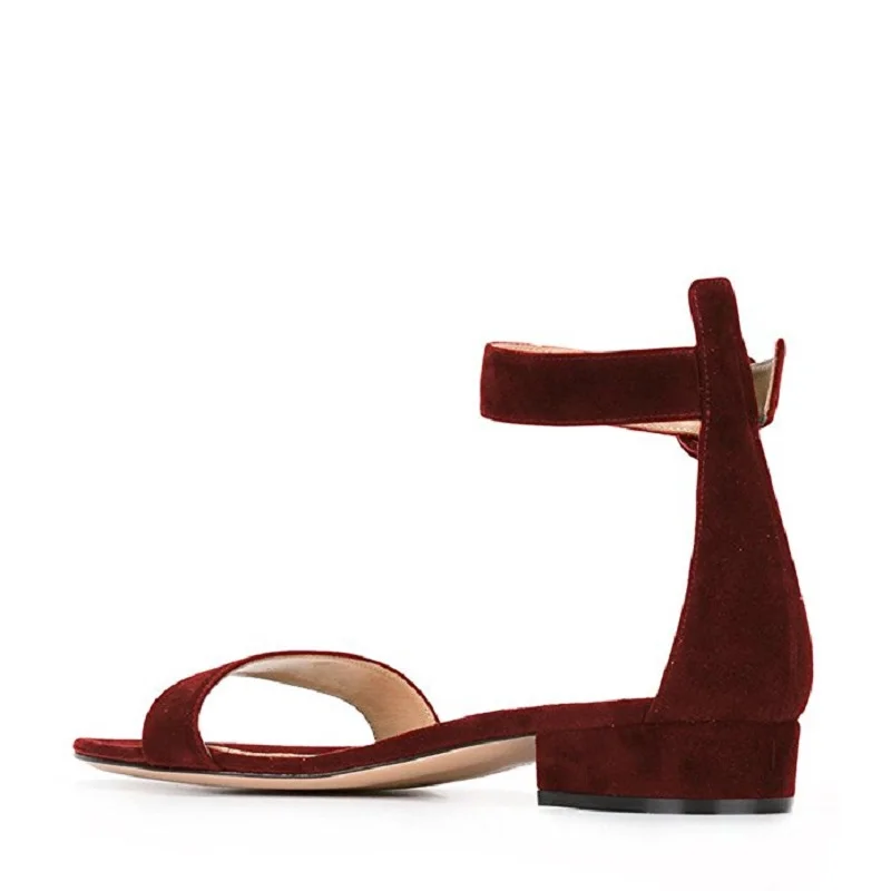 Женские босоножки с открытым носком на квадратном каблуке размеры 4-15 | Обувь