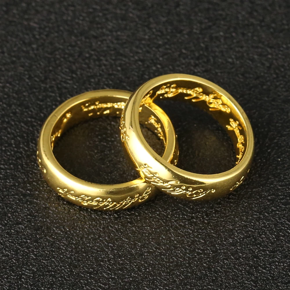 Одно кольцо силовых эльфов билбо Бэггинс золотой серебряный цвет модные