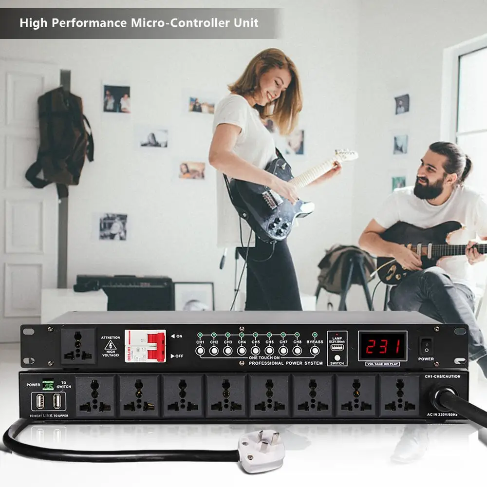 Professional engineering 9-Channels multi-function power supply sequence controller with voltage display | Электроника