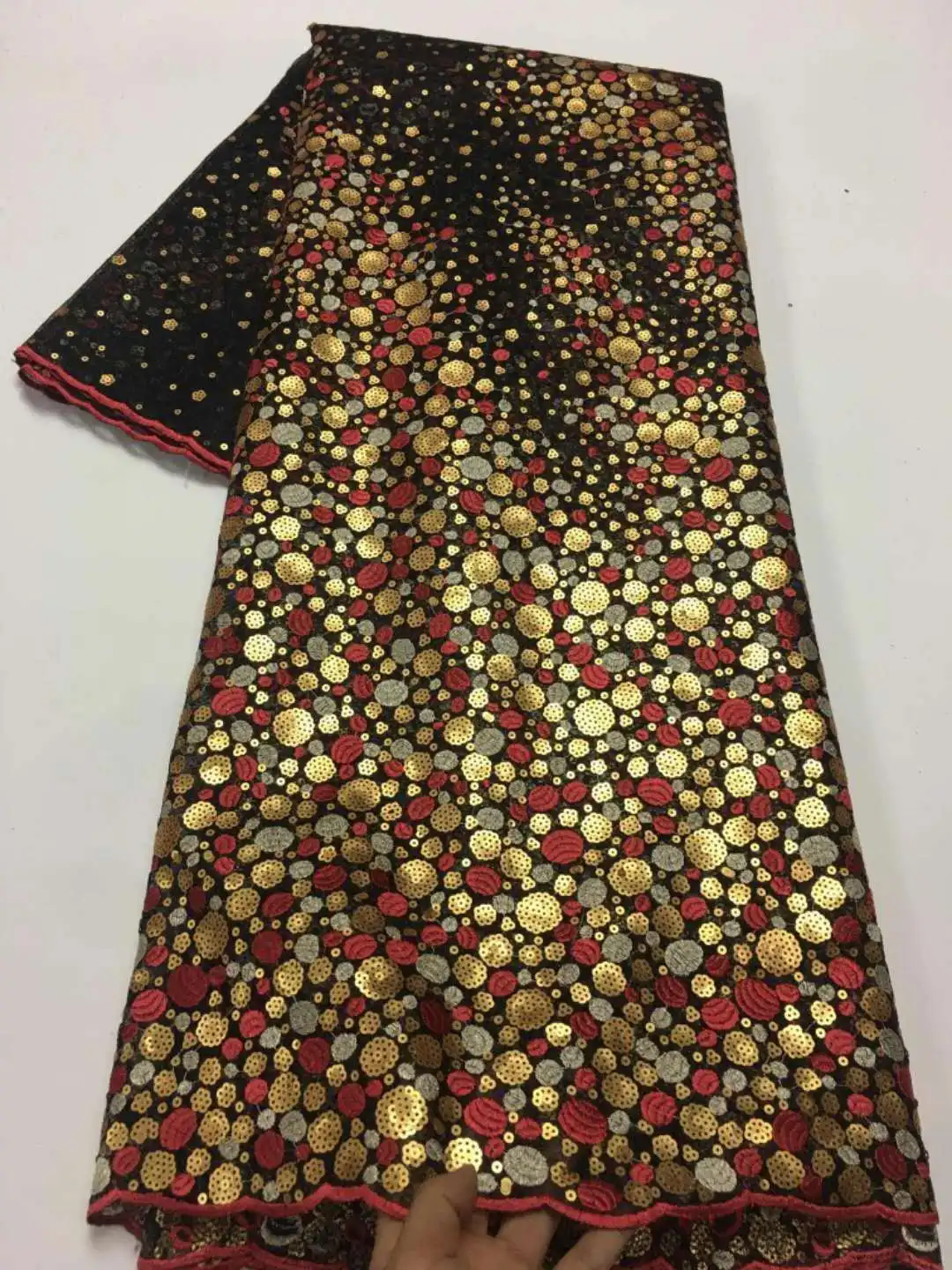 

The latest African lace fabric 2020 high-quality lace fabric French tulle lace fabric Nigeria lace wedding dress PM3920