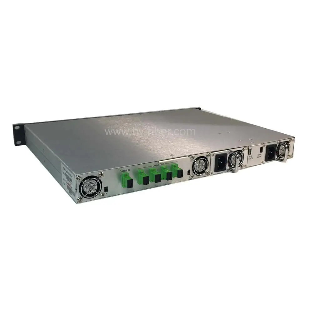 4 Way CATV 1550nm оптический усилитель EDFA 22dBm SC/APC волоконный порт питания 220 В или 48 В