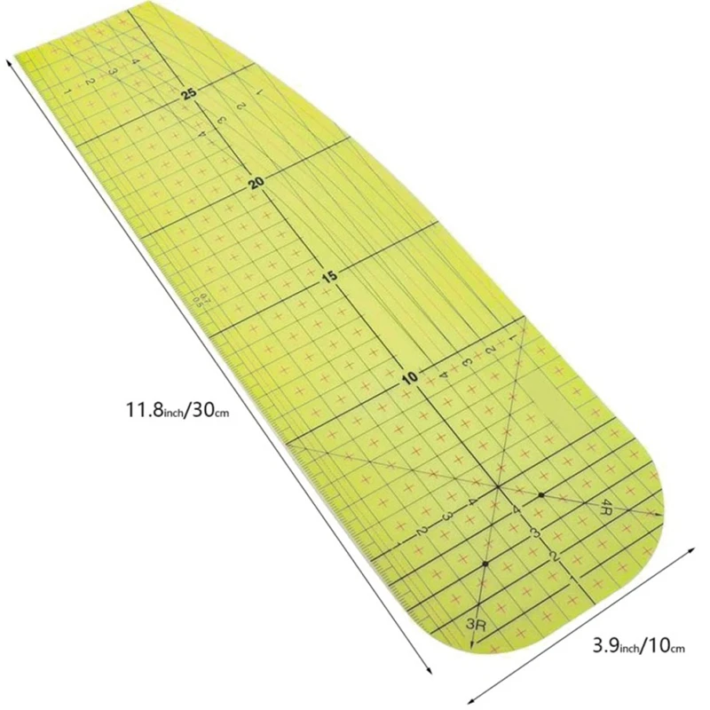 

2Pcs Ironing Measuring Ruler Patchwork Sewing Tools & 6 Pcs Stainless Steel Sculpting Tool Spoon (Rainbow, Silver)