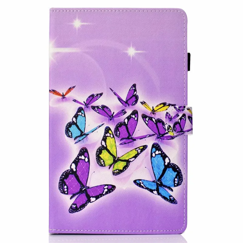 butterfly Чехол для samsung Tab A10.1 чехол для планшета защитная Подставка для samsung Galaxy Tab A 10,1 T510 T515 SM-T510 - Цвет: butterfly
