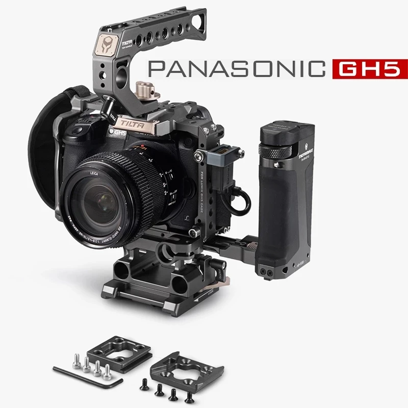 Чехол для Камеры Tilta Полная Клетка камеры Panasonic Lumix GH5 GH5S рифленая ручка с боковой