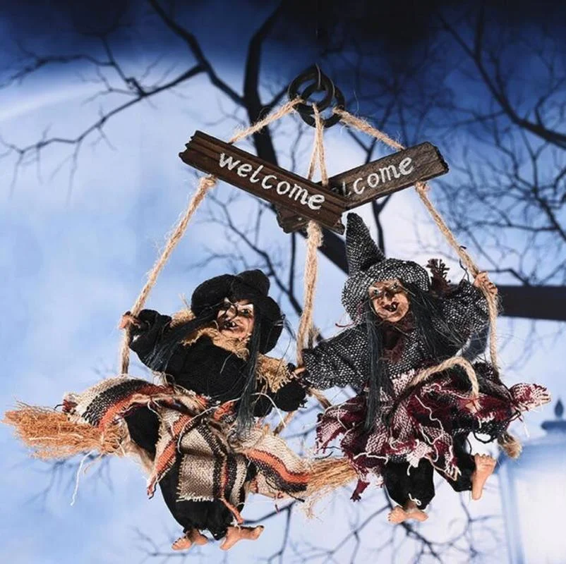 Украшение для Хэллоуина призрак тыква кукла ужас страшный Хэллоуин Летающая