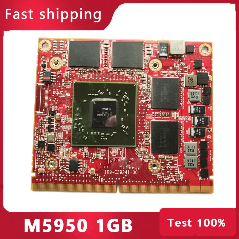 HD6770 M5950 1G 216 0810001 Видеокарта VGA для DELL M4600 M47000 MXM тест 100%|Картридеры| |