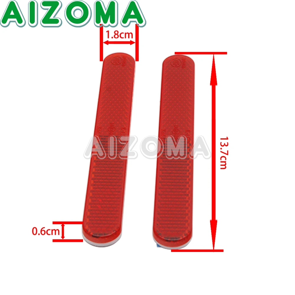 Отражающая наклейка на переднюю ножку вилки 2 шт. предупреждающая отражающая для