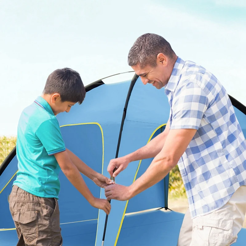 

Beach Tent 210X210X130cm Sun Shade Fishing Shelter Portable Tents Quick Open Summer Anti UV Family Tent Simple Built