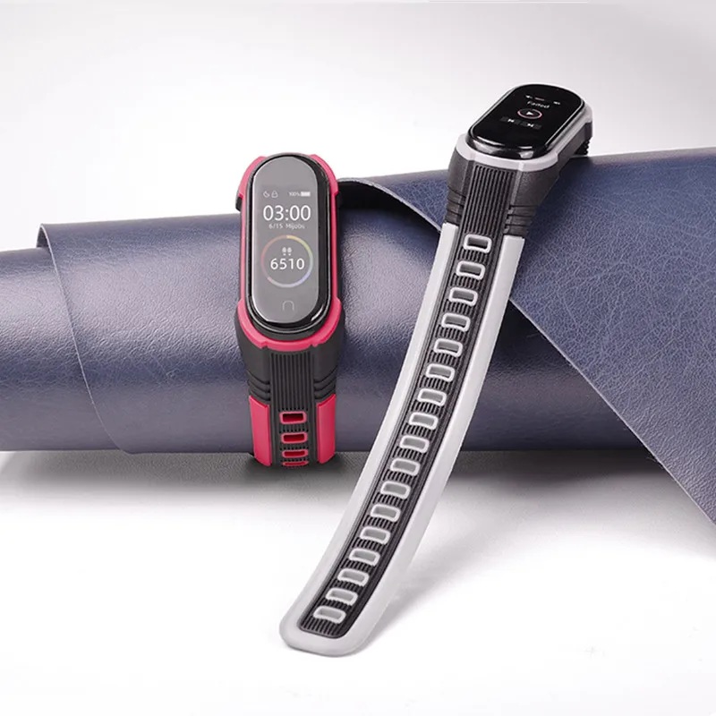 Ремешок для Xiaomi Mi Band 5 NFC силиконовый браслет 4 наручные часы 3 глобальная версия |