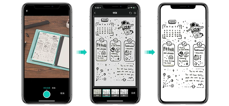 Elfinbook TS Sketchbook A5 умный многоразовый стираемый дневник Рисование Живопись граффити маленькая твердая обложка чистая бумага Блокнот памятка