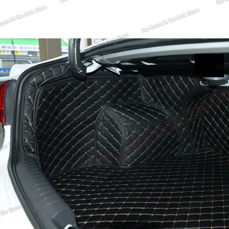 

Leather Car Trunk Mat Cargo Liner for hyundai sonata 2015 2016 2017 2018 2019 LF accessories interior rear boot auto styling