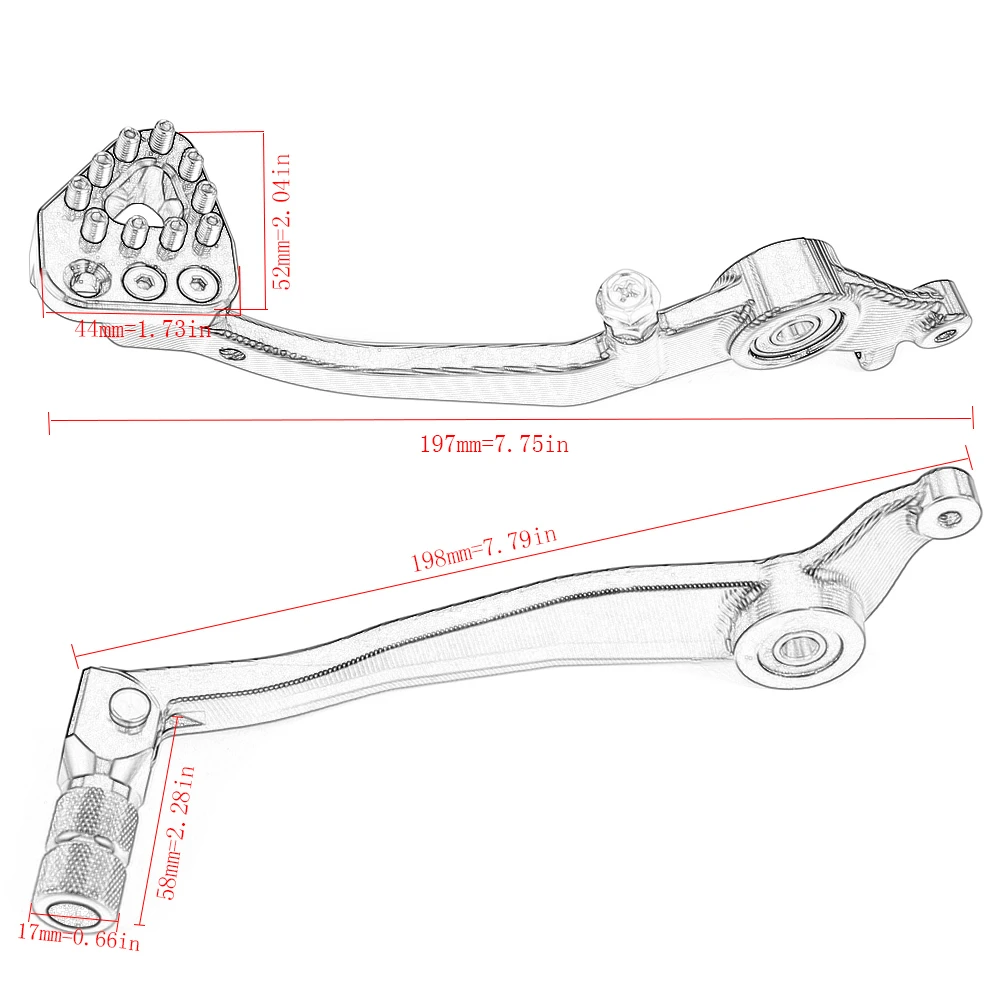 

Foot Brake Gear Shift Lever Pedal for 790 Adventure R S 2019 2020 2021 790 ADV R/S