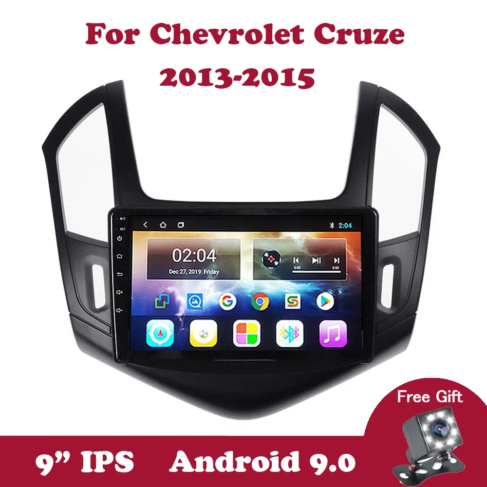 Автомобильный DVD плеер с GPS Android 9 0 IPS для Chevrolet Cruze 2013 2014 2015 2din поддержка управления