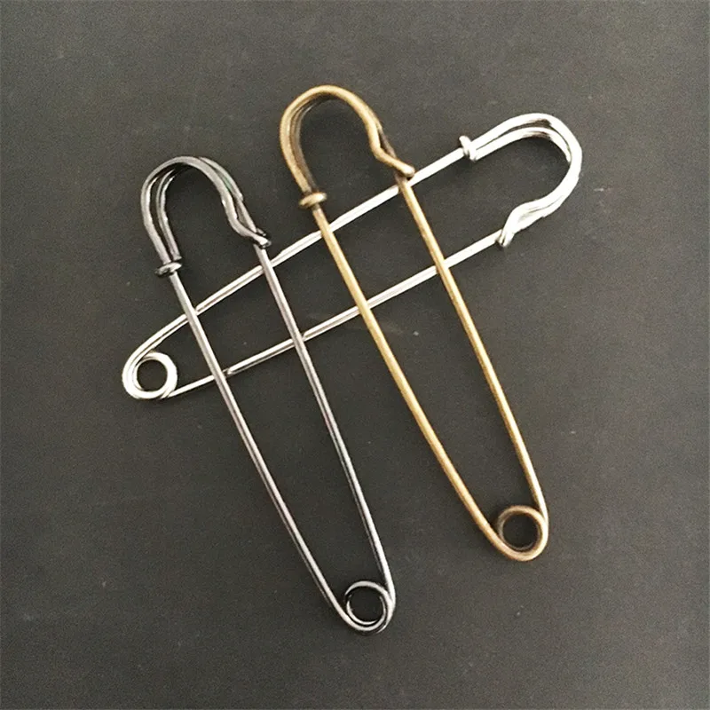10 шт. безопасные булавки брошь Экстра большая стальная безопасная булавка пряжка