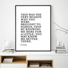 Настенная картина CS Льюиса, минималистичное искусство, Картина на холсте, христианский постер, домашний декор для стен, согревающий подарок