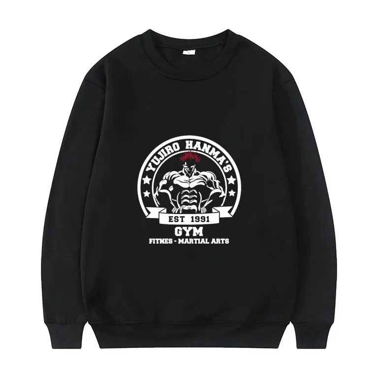 

Ht Sell Hanma Yujiro Japanese Manga Sweatshirt Cartoon Print Pullover Men Women Fashion Loose Anime Baki The Grappler Pullovers