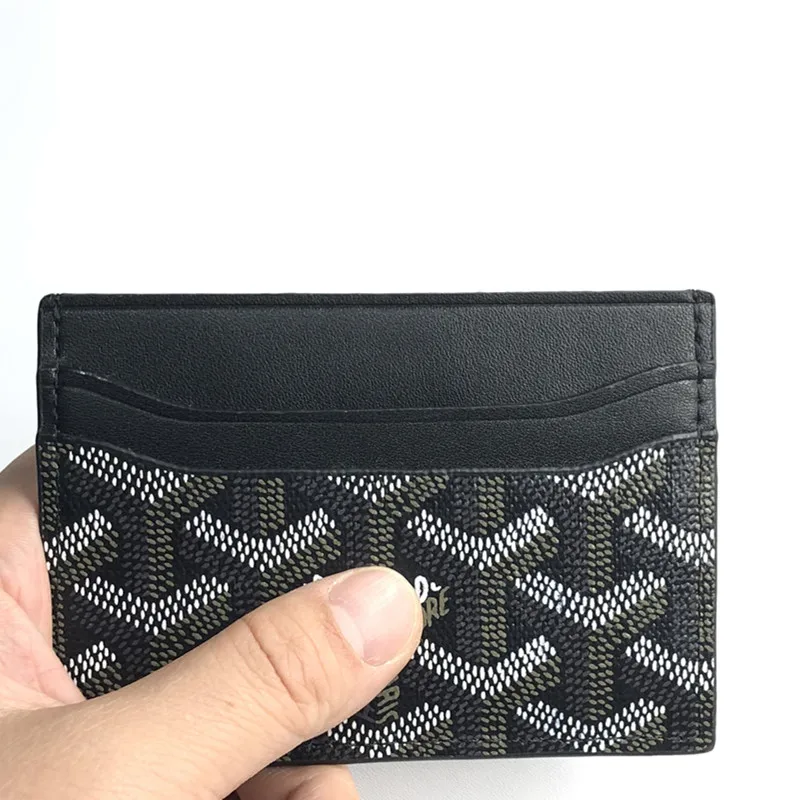 

New Luxury High QualityFashion Credit Card Holder Men's and Women's Small Storage Bag Leather Element Wallet ID