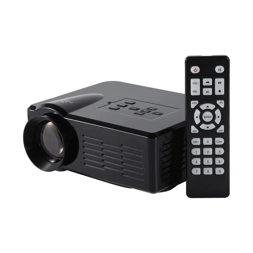 Мини светодиодный видеопроектор Портативный ТВ DVD игровой проектор lcd HD видео 3D