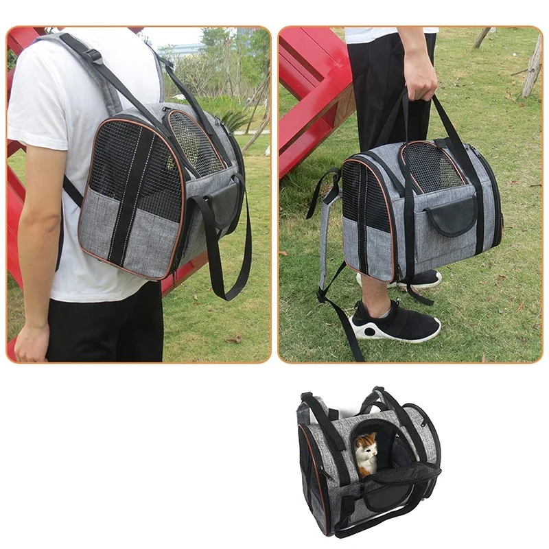 Рюкзак для кошек прозрачный рюкзак собак переноска Проветриваемый одобренный