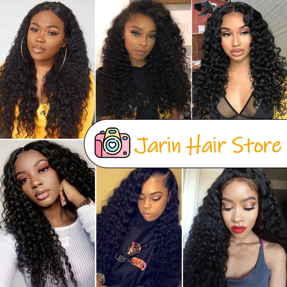 

Brazilian Deep Wave Hair Bundles Deal Remy Hair Extensions 100% Human Hair Bundles Hair Weaving Natural Color Jarin Wholesale