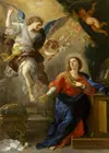 Luca Giordano, плакат с изображением Благовещения, Масляные картины, холст для домашнего декора, настенное искусство