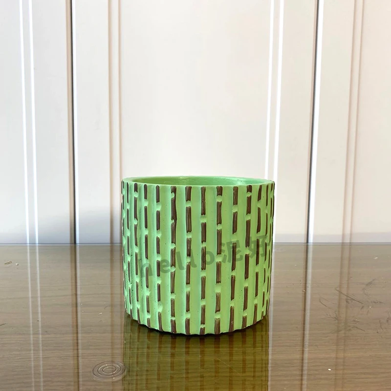 Форма для цементных цветочных горшков круглая форма бетонных силиконовая DIY