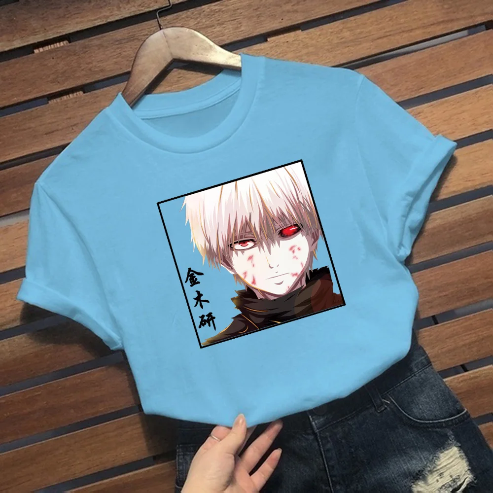 

Fashion Hot Anime Tokyo Ghoul T-shirt O-neck Short Sleeve Casual Female