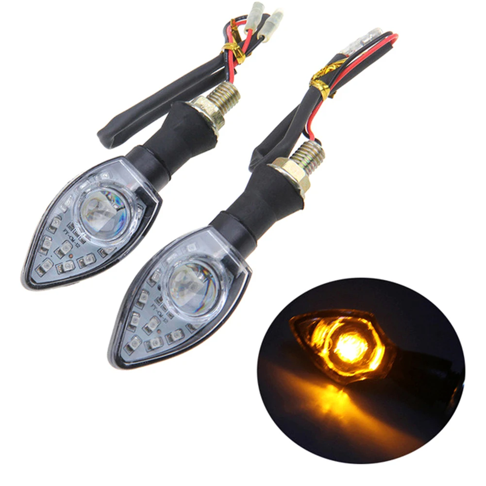 

LED Turn Signal Motorcycle Turn Signals Light Tail Lights Indicators For Moto Motorbike Motorcycle Accessories Yellow