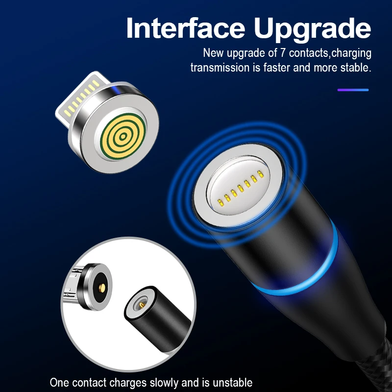 Магнитный USB-кабель для Iphone Samsung Huawei Android быстрая зарядка Универсальный Micro типа C |