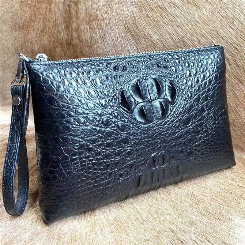 Сумка-клатч Мужская из натуральной крокодиловой кожи для ноутбука |