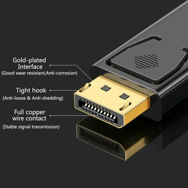 Переходник DisplayPort (штекер)/HDMI (разъем) Макс. 4K 60 Гц для ПК телевизора проектора |