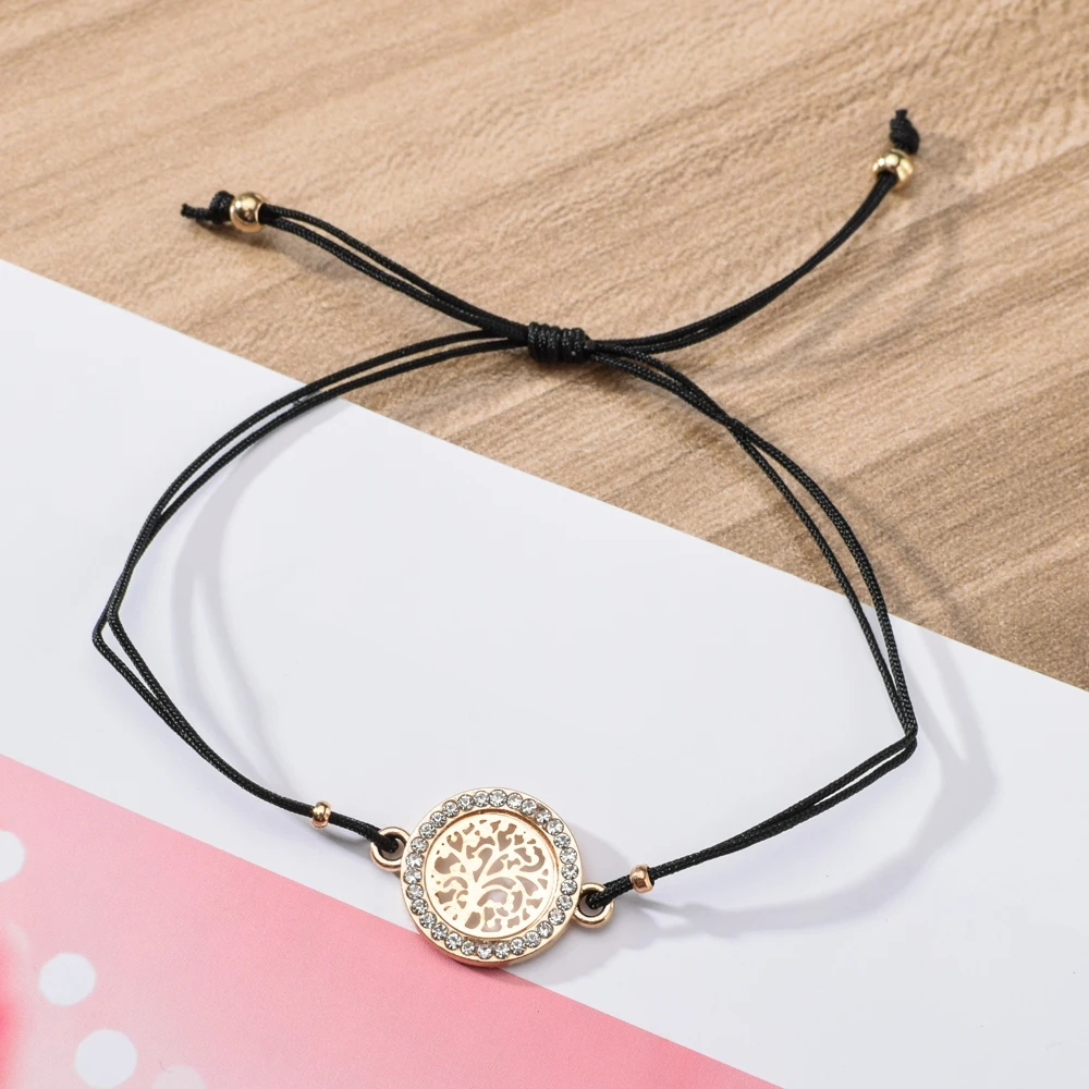12 шт./компл. набор очаровательных браслетов древо жизни Женский Регулируемый