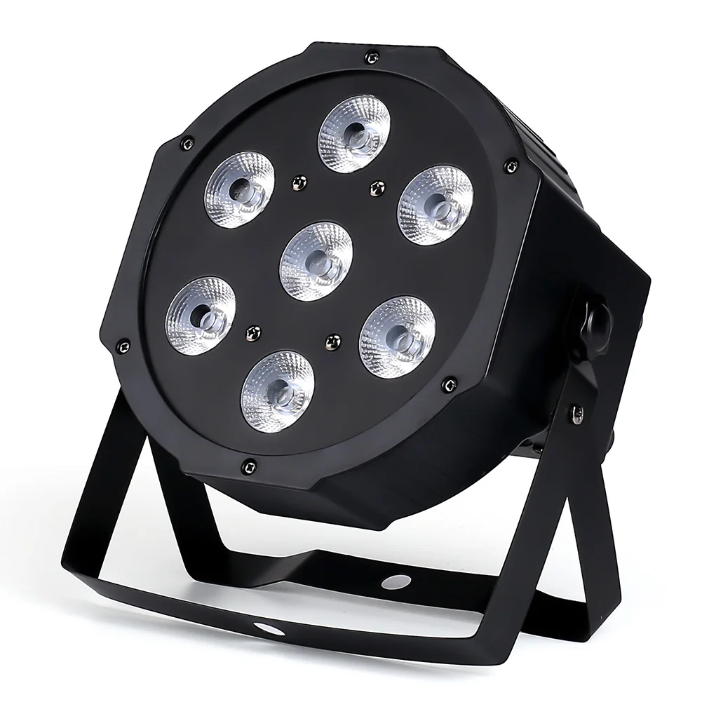 7x12 Вт светодиодный плоский светильник SlimPar Quad 4 в 1 светодиодный DJ светильник для мытья сценический светильник без шума