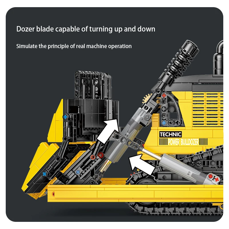 

Mailackers RC bulldozer Car technic Toys Motorized Bulldozer Set Crane Dump Truck Building Blocks Educational Toys for children